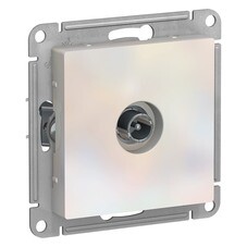 Розетка телевизионная Systeme Electric AtlasDesign встраиваемая жемчуг (ATN000492)