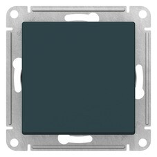 Выключатель Systeme Electric AtlasDesign одноклавишный встраиваемый изумруд (ATN000821)