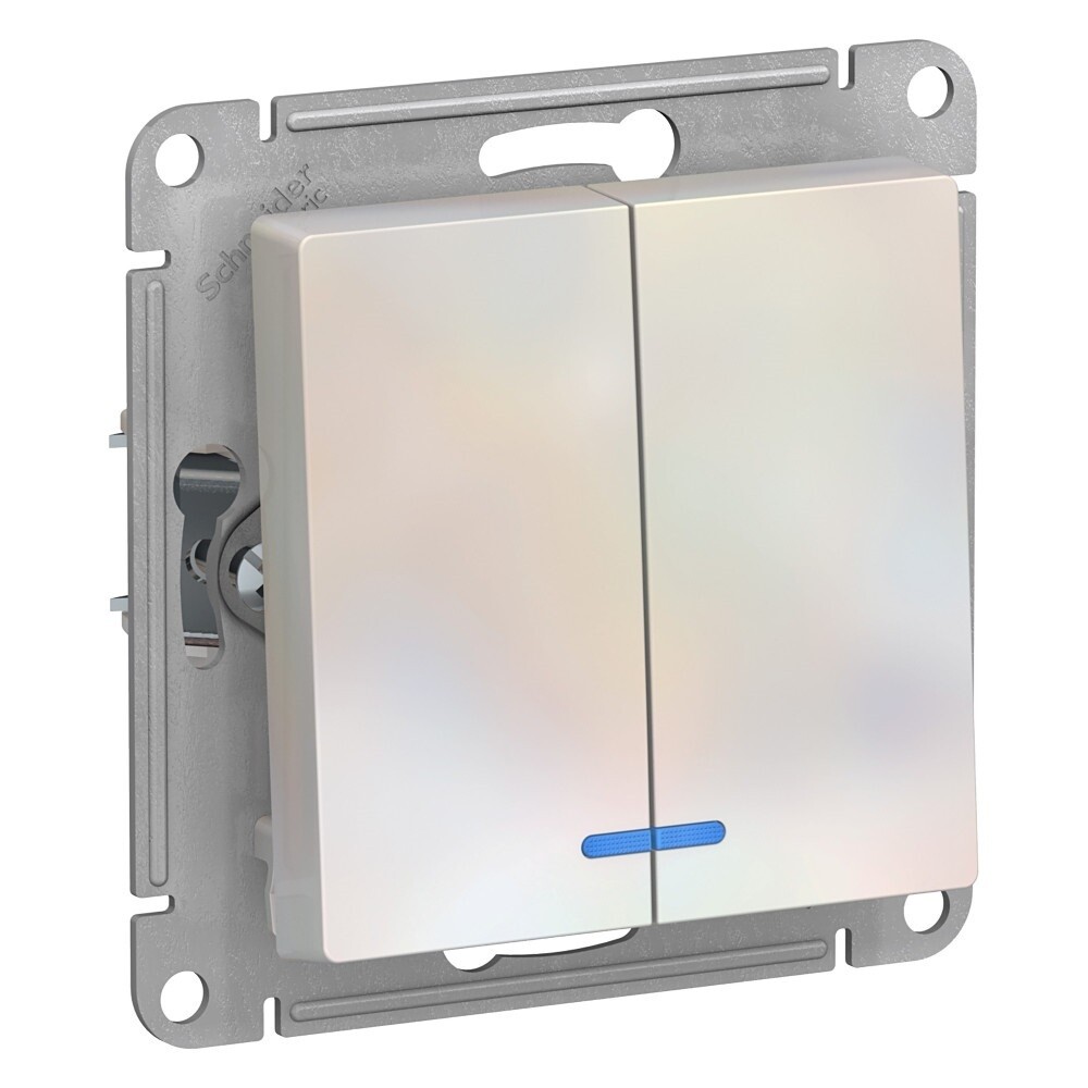 Выключатель Systeme Electric AtlasDesign двухклавишный встраиваемый жемчуг с подсветкой (ATN000453), Розовый;бежевый
Выключатель Systeme Electric AtlasDesign двухклавишный встраиваемый жемчуг с подсветкой (ATN000453), Розовый;бежевый