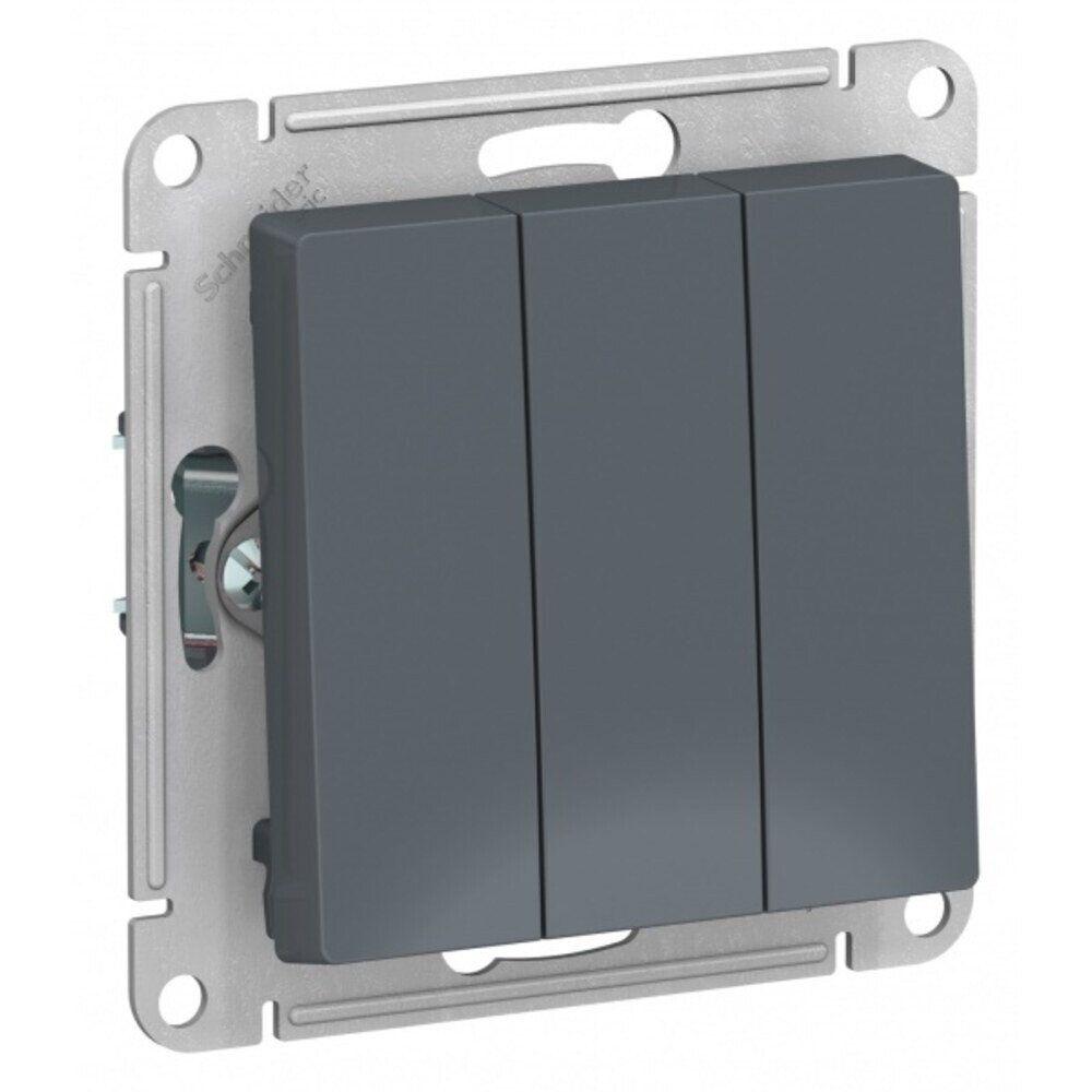Выключатель Systeme Electric AtlasDesign трехклавишный встраиваемый грифель (ATN000731), Серый;голубой
Выключатель Systeme Electric AtlasDesign трехклавишный встраиваемый грифель (ATN000731), Серый;голубой