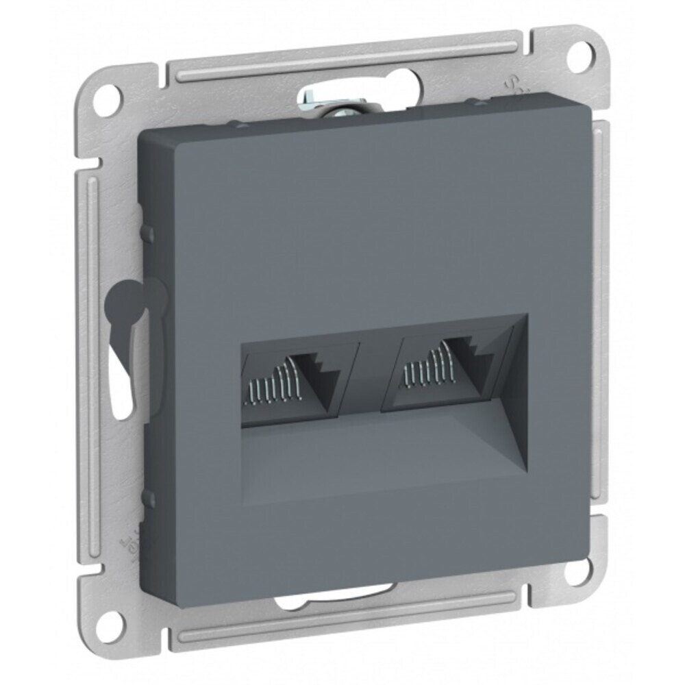 Розетка компьютерная Systeme Electric AtlasDesign встраиваемая грифель 2хRJ45 (ATN000785), Серый;голубой
Розетка компьютерная Systeme Electric AtlasDesign встраиваемая грифель 2хRJ45 (ATN000785), Серый;голубой