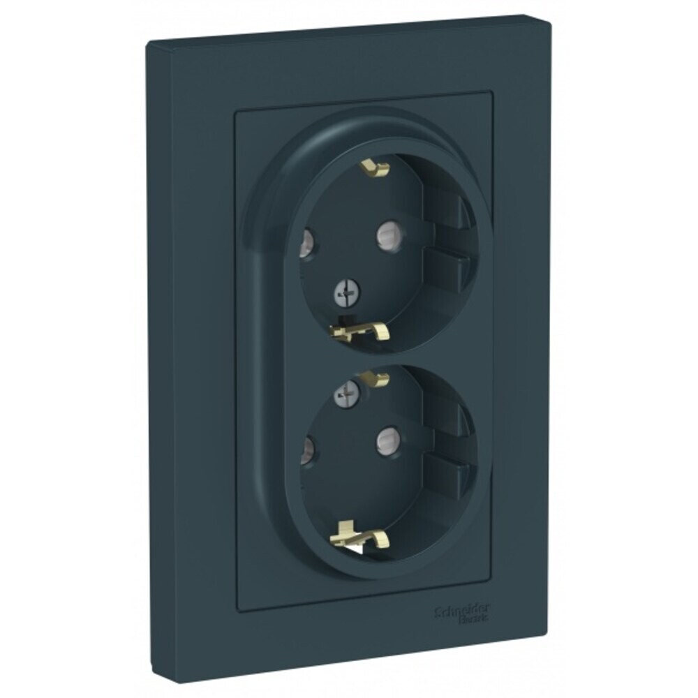 Розетка Systeme Electric AtlasDesign встраиваемая изумруд со шторками (ATN000826), Зеленый 
Розетка Systeme Electric AtlasDesign встраиваемая изумруд со шторками (ATN000826), Зеленый