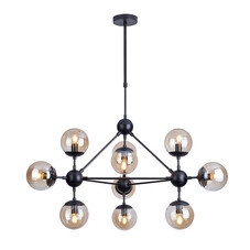 Люстра подвесная Arte Lamp Bolla E14 400 Вт 20 кв.м (A1664SP-10BK)
