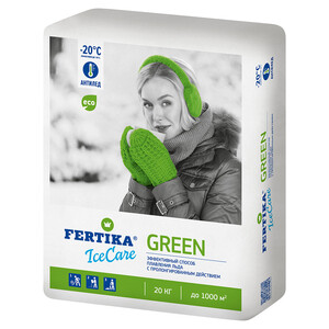 Реагент противогололедный Fertika IceCare Green -20 °С 20 кг