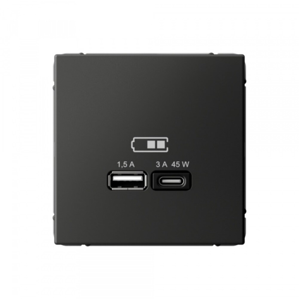 Розетка USB Systeme Electric ArtGallery встраиваемая базальт USB-A/ Type-C (SE GAL001429), Черный
Розетка USB Systeme Electric ArtGallery встраиваемая базальт USB-A/ Type-C (SE GAL001429), Черный