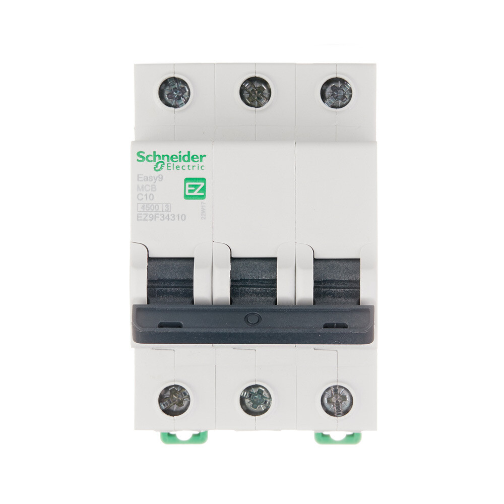 Автоматический выключатель модульный Schneider Electric Easy 9 3P 10А тип C 4,5 кА 400 В (EZ9F34310)
Автоматический выключатель модульный Schneider Electric Easy 9 3P 10А тип C 4,5 кА 400 В (EZ9F34310)