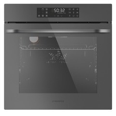 Духовой шкаф электрический встраиваемый Maunfeld EOEH7614DGR 595 мм серый