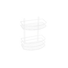 Полка для ванной Fixsen Муар двухъярусная 250х150х300 мм металл белая (720W-2)