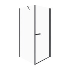 Душевой уголок Ulitka Colibri черный 90х90х195 см квадрат стекло прозрачное 6 мм (74104460)
