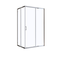 Душевой уголок BelBagno Uno хром 120х90х195 см прямоугольник стекло прозрачное 5 мм (UNO-195-AH-2-120/90-C-Cr)