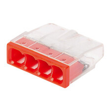 Клемма на 4 провода КМ 2273-204 0,5-2,5 кв.мм самозажимная без пасты (6 шт.) (ЦБ-00021635)