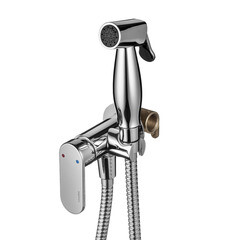 Смеситель с гигиеническим душем встраиваемый Swedbe Platta со скрытой частью в комплекте хром (5567)