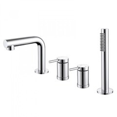 Смеситель на борт ванны Abber Emotion хром однорычажный с лейкой (AF8813)