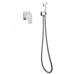 Смеситель с гигиеническим душем встраиваемый Abber Daheim со скрытой частью в комплекте хром (AF8225)