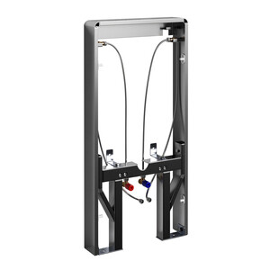 Инсталляция WasserKraft Naab 86 для биде с кнопкой белой со звукоизоляцией (86BDT.050.WH)