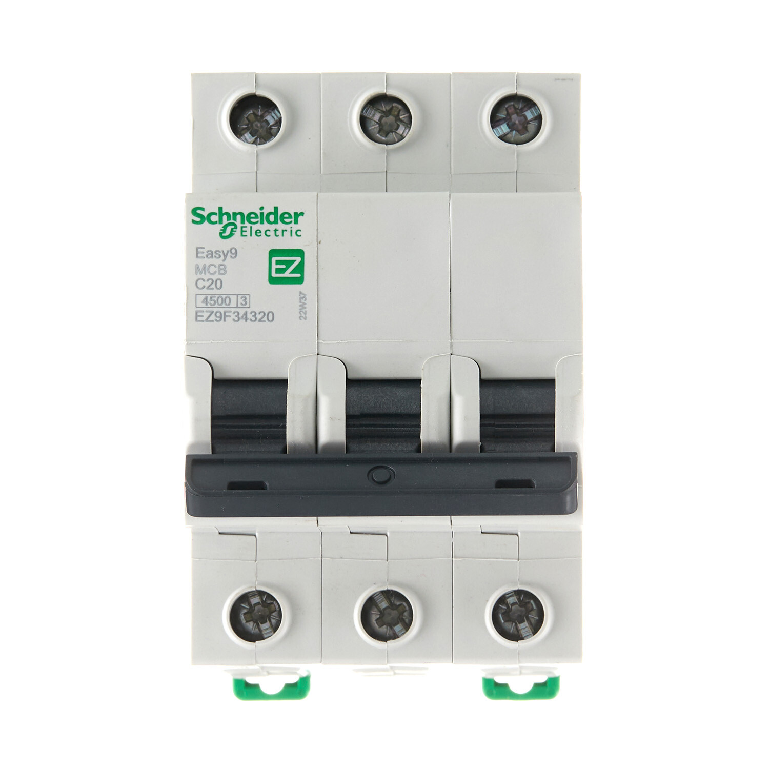 Автоматический выключатель модульный Schneider Electric Easy 9 3P 20А тип C 4,5 кА 400 В (EZ9F34320)
Автоматический выключатель модульный Schneider Electric Easy 9 3P 20А тип C 4,5 кА 400 В (EZ9F34320)