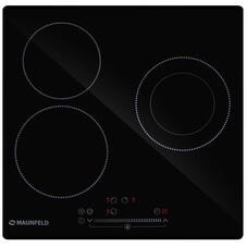 Варочная панель электрическая Maunfeld EVCE453SDPBK 3 конфорки черная