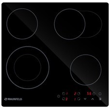 Варочная панель электрическая Maunfeld EVCE594SMDPBK 4 конфорки черная