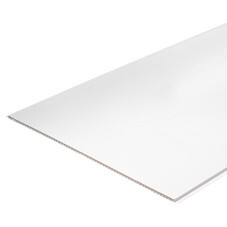 Панель ПВХ 500х3000х8 мм Stella бесшовная глянцевая белая 1,5 кв.м