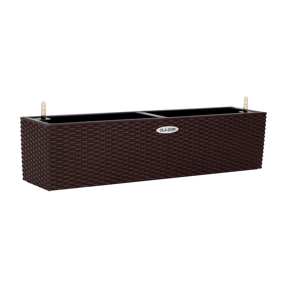 Кашпо декоративное Элластик-Пласт Rattan 790х190х190 мм с автополивом 12 л коричневое, Коричневый
Кашпо декоративное Элластик-Пласт Rattan 790х190х190 мм с автополивом 12 л коричневое, Коричневый