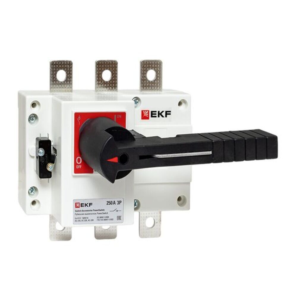 Выключатель нагрузки EKF PowerSwitch 3P 250А 400-690 В на монтажную плату (psds-250-3)
Выключатель нагрузки EKF PowerSwitch 3P 250А 400-690 В на монтажную плату (psds-250-3)
