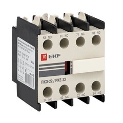 Приставка дополнительная EKF PROxima ПКЭ-22 690 В к контактору КМЭ и КТЭ 2НО+2НЗ (ctr-sc-25)