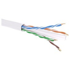 Интернет-кабель (витая пара) U/UTP CAT6 4х2х0,55 мм DKC белый (305 м)