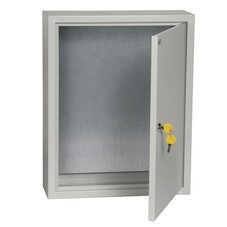Щит распределительный навесной IEK ЩМП-1-1 металлический IP31 395х310х150 мм с монтажной панелью (YKM41-01-31)