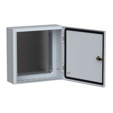 Щит распределительный навесной IEK ЩМП-4.4.1 металлический IP54 400х400х150 мм с монтажной панелью (YKM40-441-54)