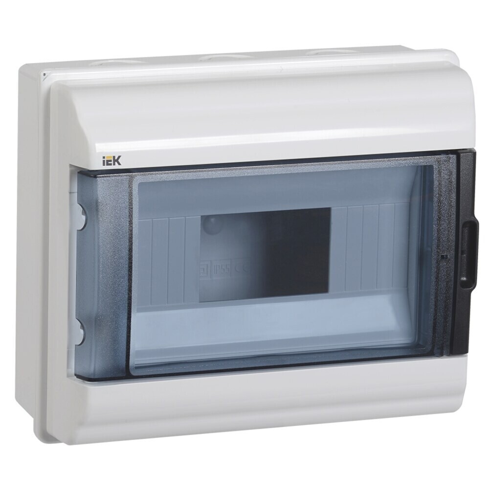 Щит распределительный навесной IEK Krepta 5 КМПн-9 пластиковый IP55 198х235х108 мм прозрачная дверь, Белый
Щит распределительный навесной IEK Krepta 5 КМПн-9 пластиковый IP55 198х235х108 мм прозрачная дверь, Белый