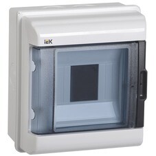 Щит распределительный навесной IEK Krepta 5 КМПн-5 пластиковый IP55 180х162х108 мм прозрачная дверь (MKP72-N3-05-55)