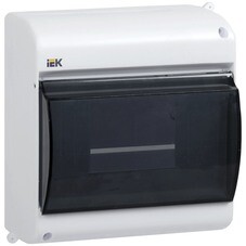 Щит распределительный навесной IEK Krepta 3 КМПн пластиковый IP31 180х188х96 мм прозрачная дверь (MKP42-N-09-31-01)