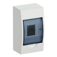 Щит распределительный навесной IEK Krepta 3 ЩРН-П-4 пластиковый IP41 200х112х93 мм прозрачная дверь (MKP12-N-04-40-20)