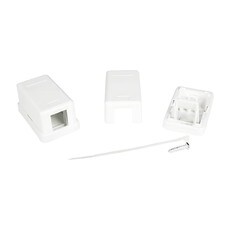Коробка розеточная для модулей Keystone DKC RJ45 1 гнездо (RNW1WH)