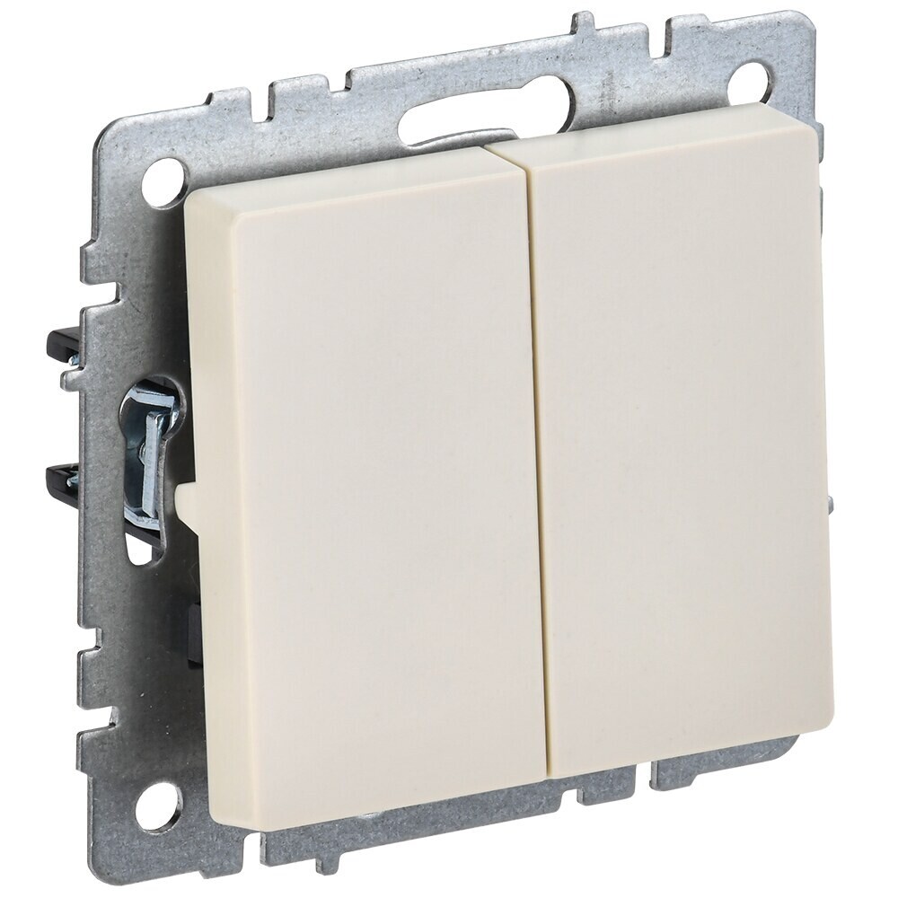 Выключатель IEK Brite ВС10-2-6-БрКр двухклавишный встраиваемый бежевый проходной (BR-V22-0-10-K10)
Выключатель IEK Brite ВС10-2-6-БрКр двухклавишный встраиваемый бежевый проходной (BR-V22-0-10-K10)