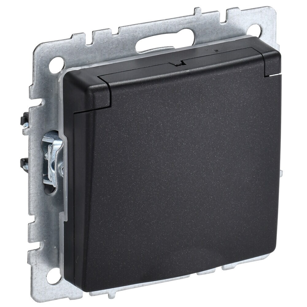Розетка IEK Brite РСбш10-3-44-БрЧ встраиваемая черная со шторками с крышкой (BR-R16-16-44-K02), Черный
Розетка IEK Brite РСбш10-3-44-БрЧ встраиваемая черная со шторками с крышкой (BR-R16-16-44-K02), Черный