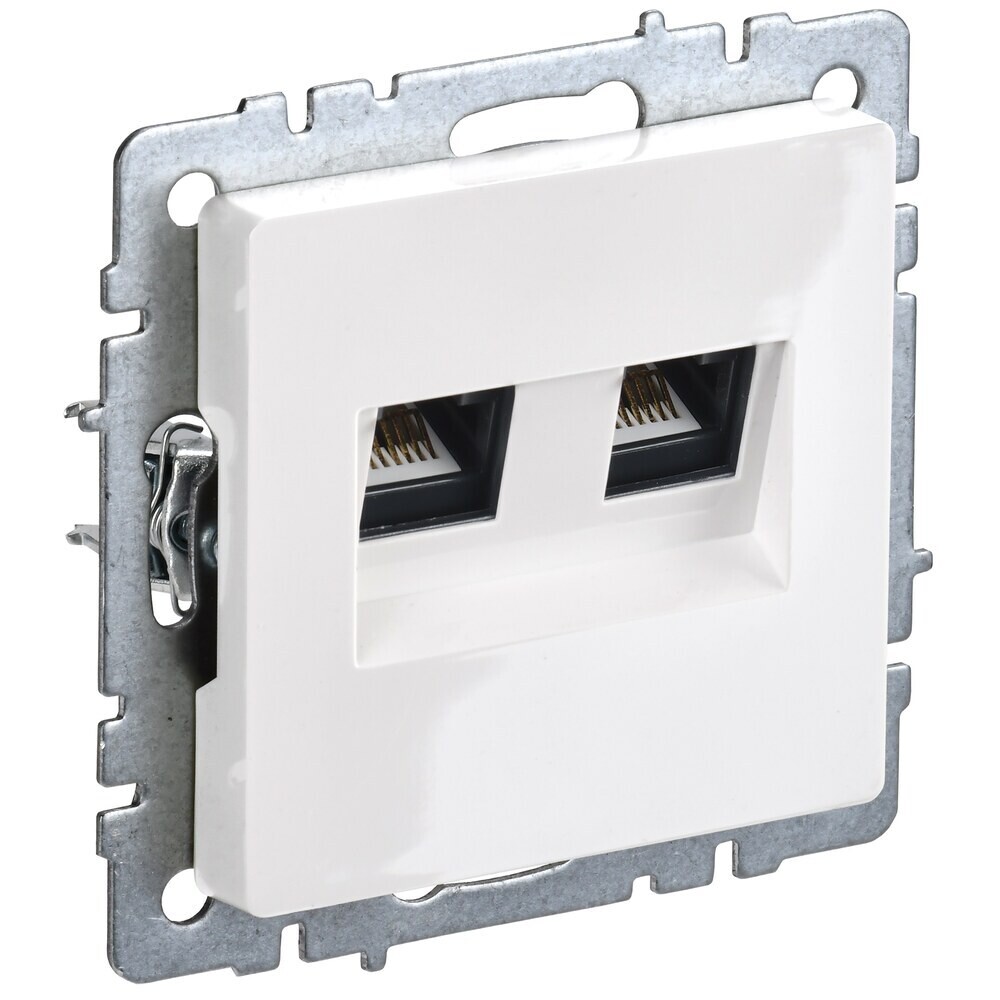 Розетка компьютерная IEK Brite РК10-2-БрБ встраиваемая белая (BR-K20-1-K01), Белый
Розетка компьютерная IEK Brite РК10-2-БрБ встраиваемая белая (BR-K20-1-K01), Белый