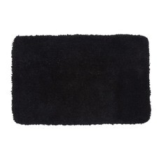 Коврик для ванной черный 90х57 см WasserKraft Kammel (BM-8316)