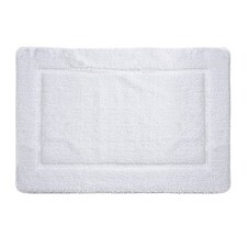 Коврик для ванной белый 90х60 см WasserKraft Lopau (BM-6018)