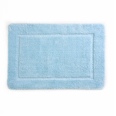 Коврик для ванной голубой 90х60 см WasserKraft Lopau (BM-6017)