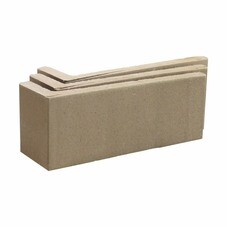 Клинкерная плитка для фасада угловая Terramatic Plato Grey Y (8 шт.= 0,14 кв.м) серая 185х60х71х14 мм
