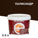 Лак антисептик акриловый Eurotex Аквалазурь палисандр 2,5 л