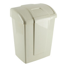 Контейнер для мусора Martika Форте с крышкой 13 л пластик слоновая кость
