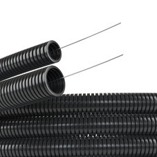 Труба гофрированная полиамид 28,5 мм DKC черная (50 м) (PA612329F2)