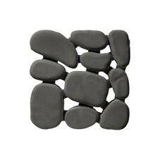 Решетка газонная бетонная BRAER Грин Галет серая 500х500х80 мм