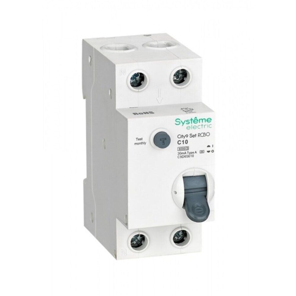 Автомат дифференциальный Systeme Electric City9 Set 10А 1P+N тип A 30 мА 6 кА (C9D65610)
Автомат дифференциальный Systeme Electric City9 Set 10А 1P+N тип A 30 мА 6 кА (C9D65610)