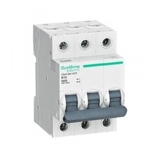 Автоматический выключатель модульный Systeme Electric City9 Set 3P 10А тип B 6 кА 400 В (C9F16310)