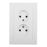 Розетка двойная Systeme Electric AtlasDesign встраиваемая белая без заземления (ATN000120)