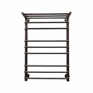 Полотенцесушитель водяной Indigo Brace 800х500 мм лесенка с полкой оружейная сталь