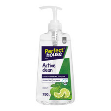 Средство Perfect House Active Clean для посуды концентрат зеленый чай и бергамот 750 мл